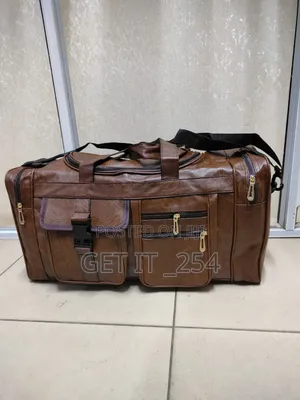 Restocked in Plenty New in PU Leather Travel Duffel Bag