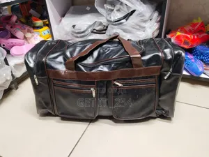 Restocked in Plenty New in PU Leather Travel Duffel Bag