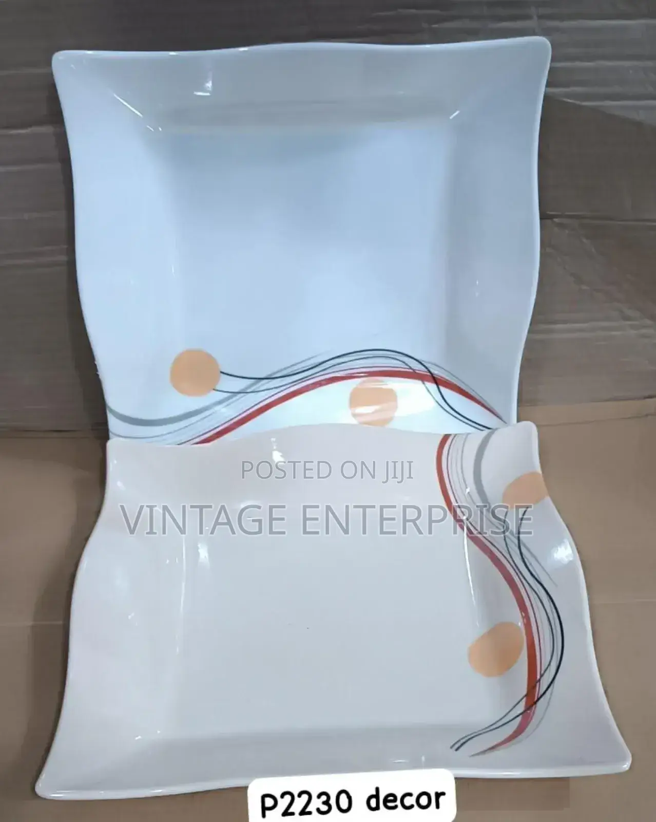 6pcs Square Melamine