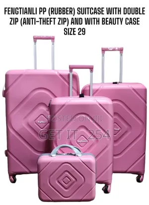 Fengtianli Pp (Rubber) Suitcase With Double Zip (Anti-Theft