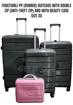 Fengtianli Pp (Rubber) Suitcase With Double Zip (Anti-Theft