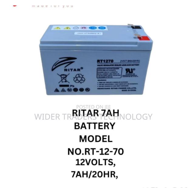 7ah Ritar Battery 12v