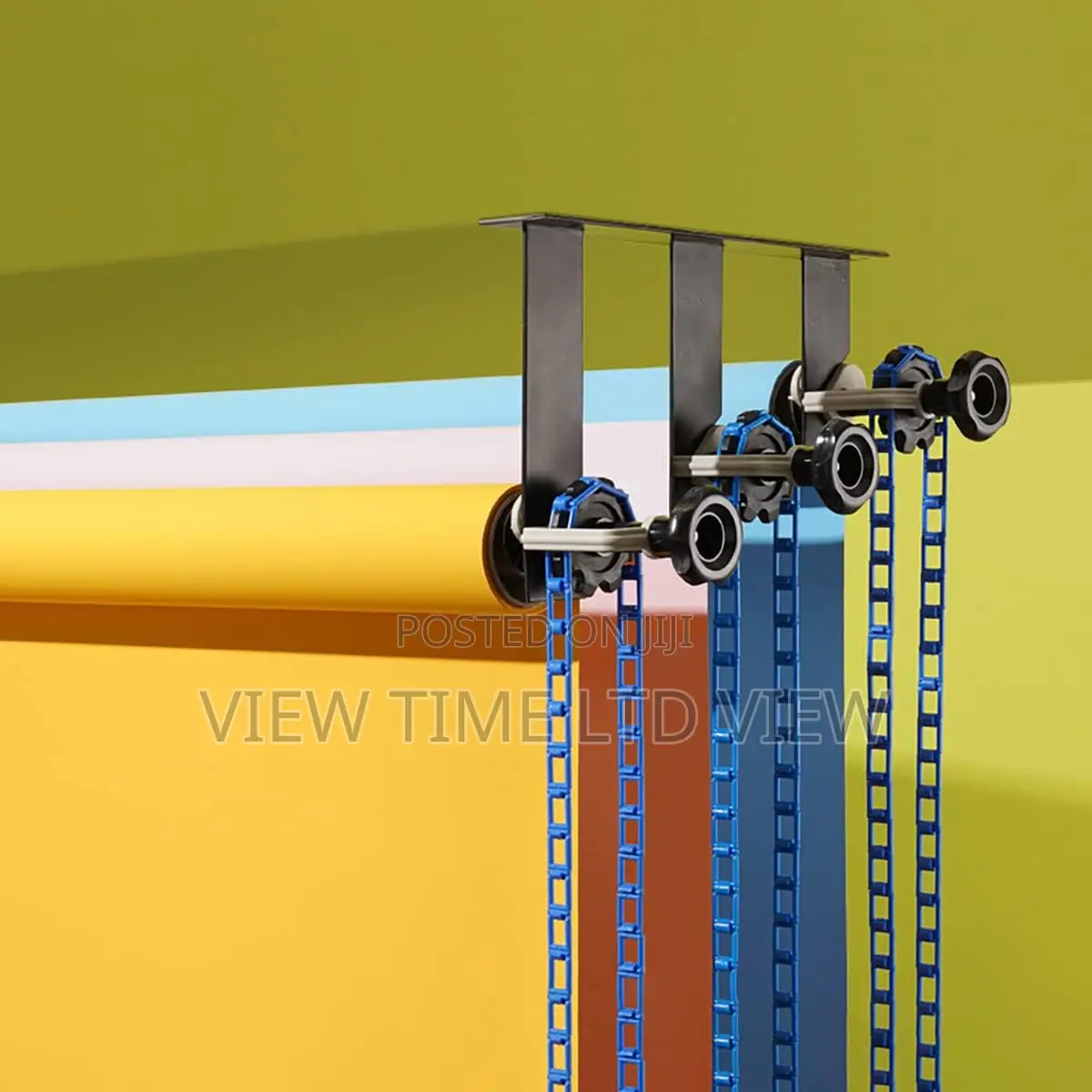 3 Roller Wall Mounting Manual Background Support System