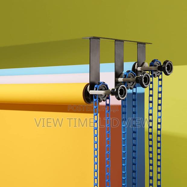 3 Roller Wall Mounting Manual Background Support System - main view