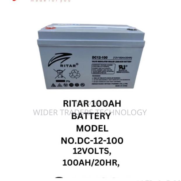 100ah Ritar Battery 12V