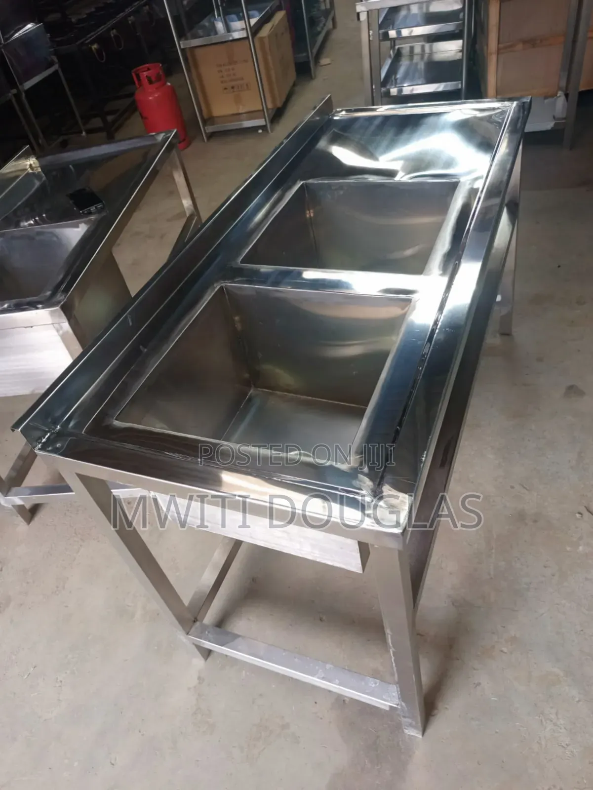 Pure Stainless Steel Double Sink