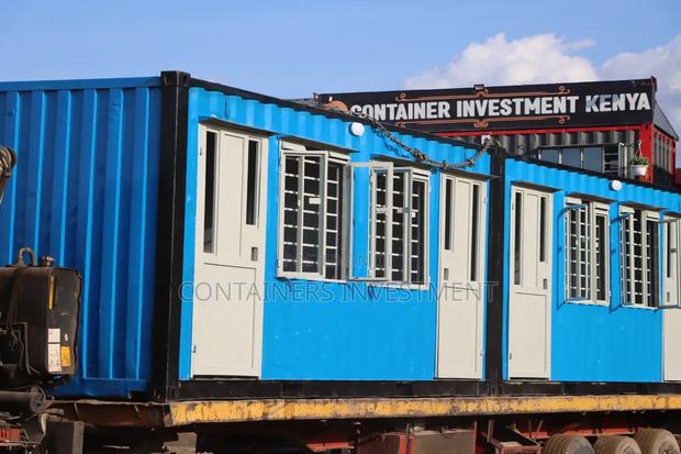 20ft Container Fabricated Into 2 Simple Offices - main view