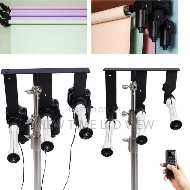 3 Roller Electric Backdrop Roller System - main view