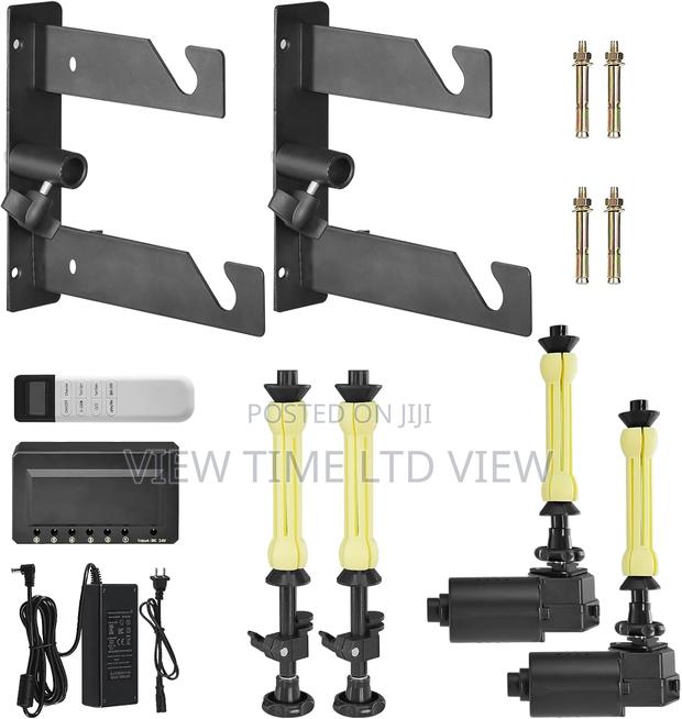 2 Roller Motorized Electric Wall Ceiling Mount Background - main view