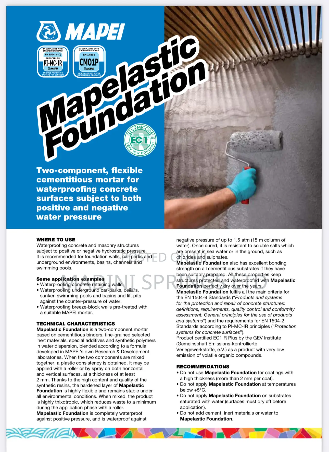 Mapelastic Foundation( Best for Alkali/Salty Water Areas)