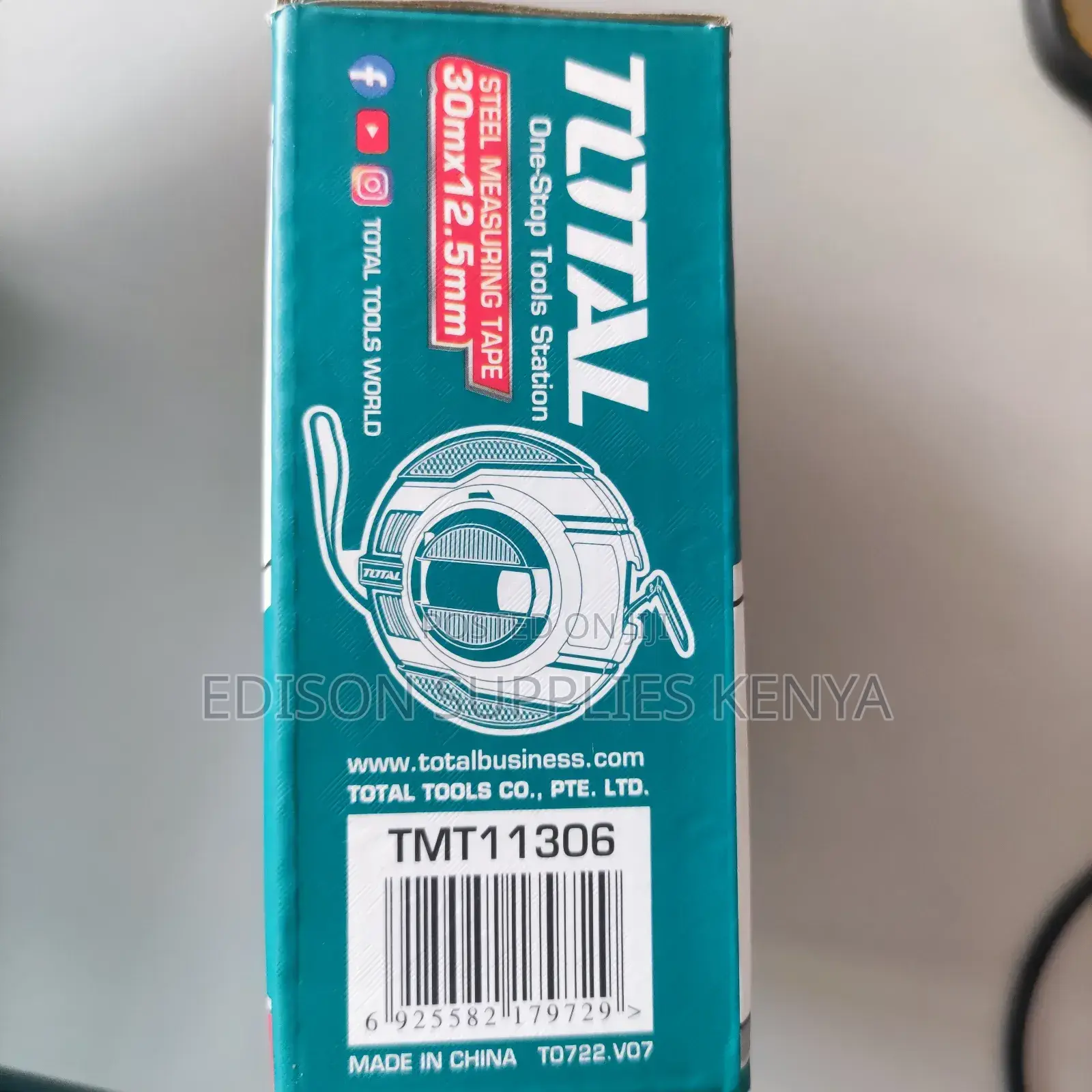 Total Steel Measuring Tape 30 Metres Tape Measure 30m