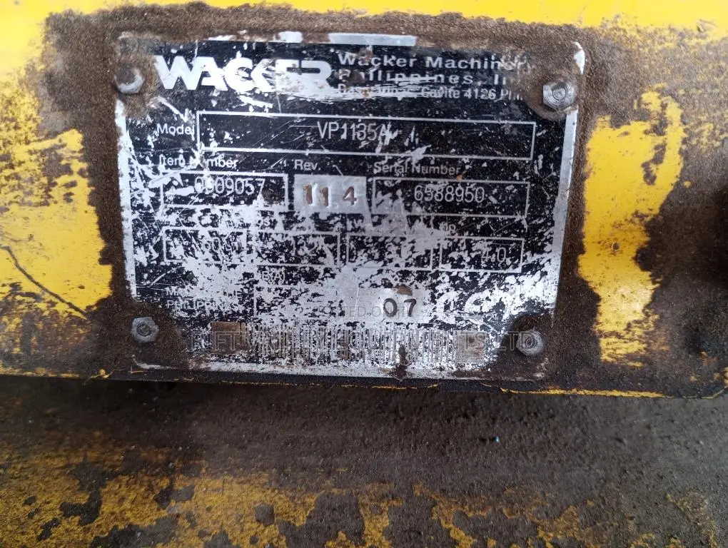 Wacker Neuson Vibratory Plate Compactor