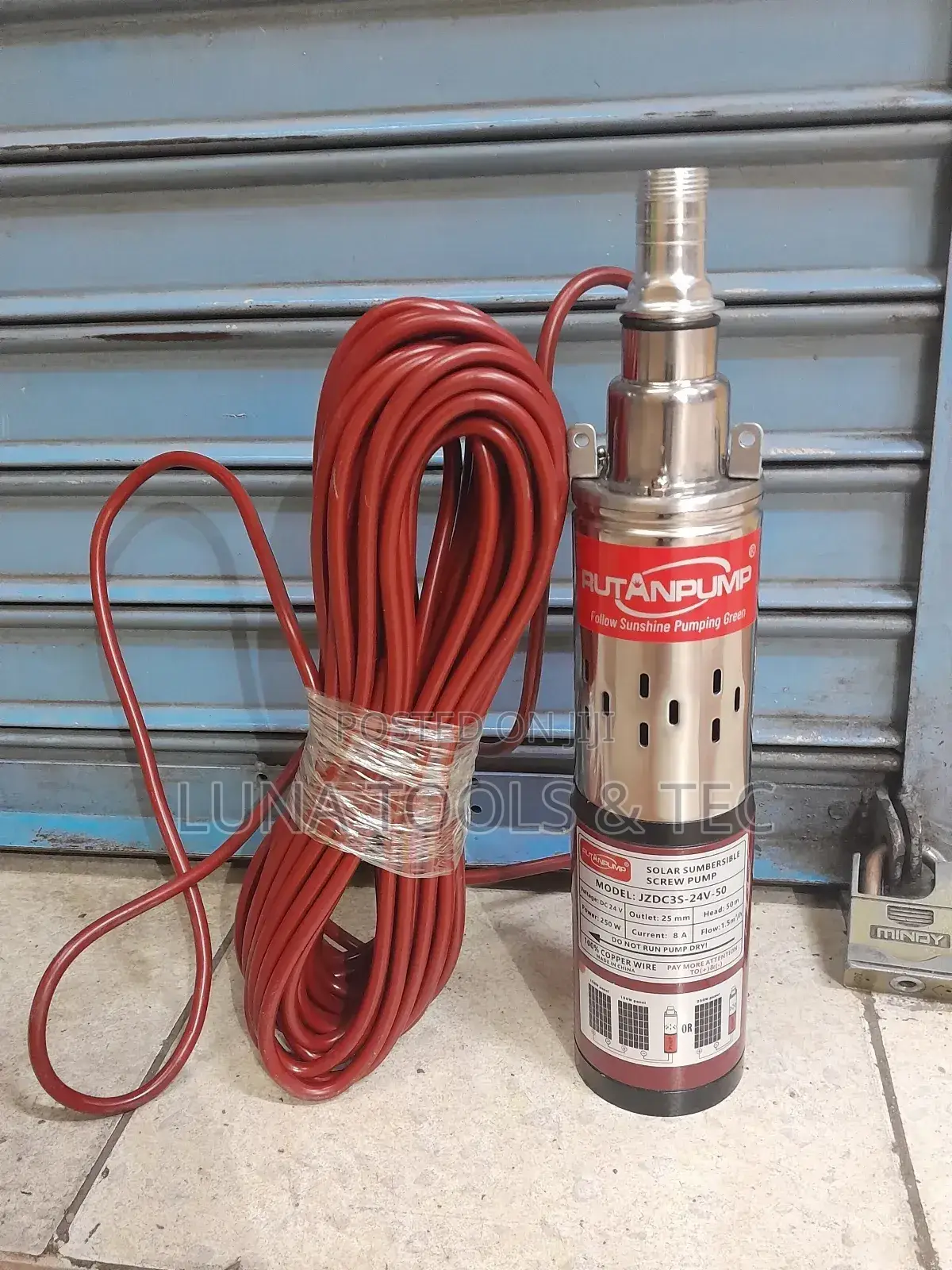 Rutan Dc Submersible Pump 24v 250w for Deep Well.