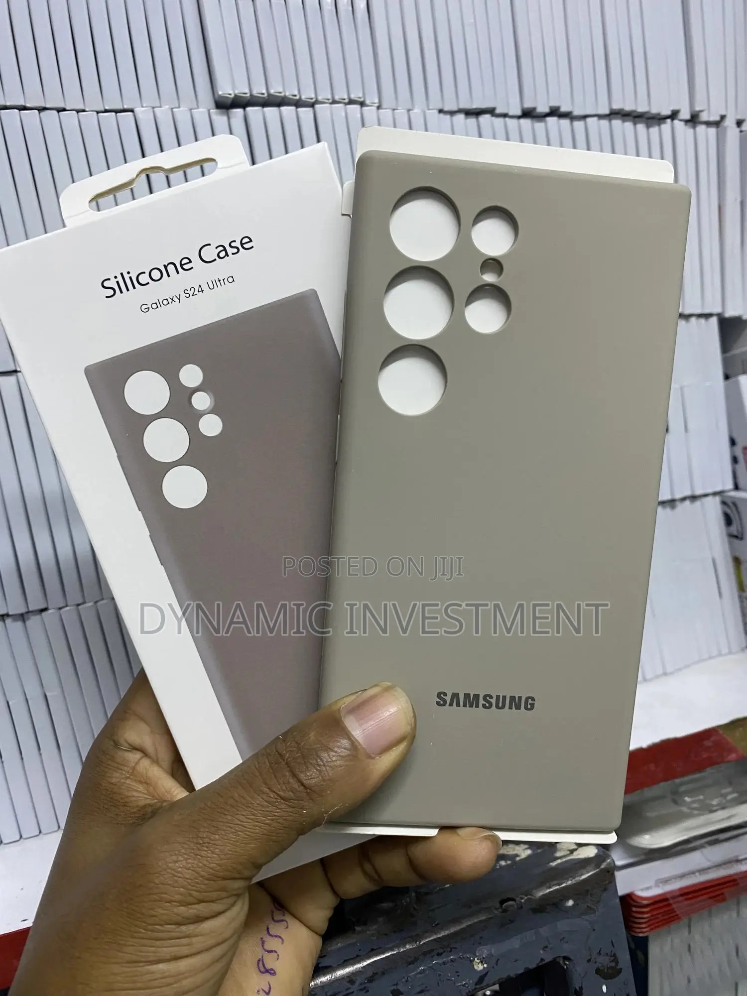 Samsung GALAXY S24 Ultra Silicone Case/Cover - Warm Gray