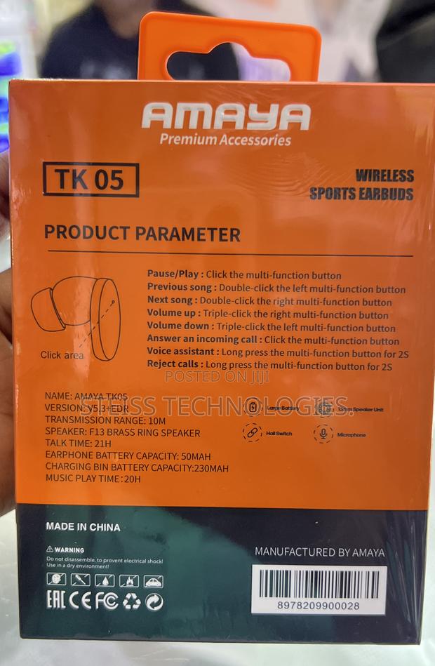 Amaya Tk-05 Wireless Pods. - thumbnail 3