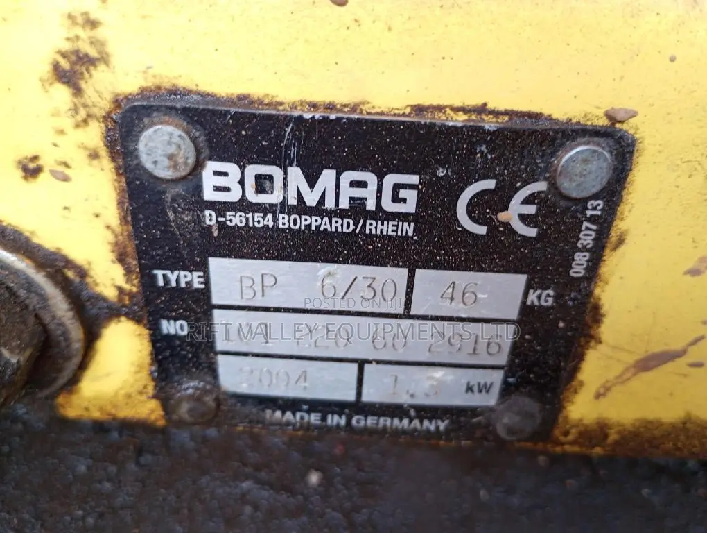 Bomag Vibratory Plate Compactor 46kg