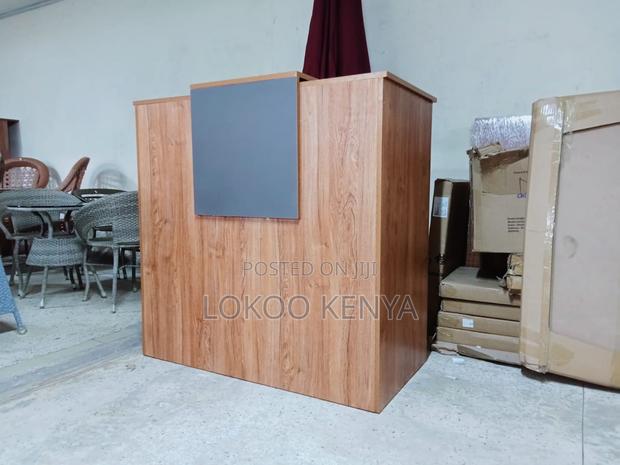 Reception Desk : 1200mm Wooden Reception Desk - thumbnail 6