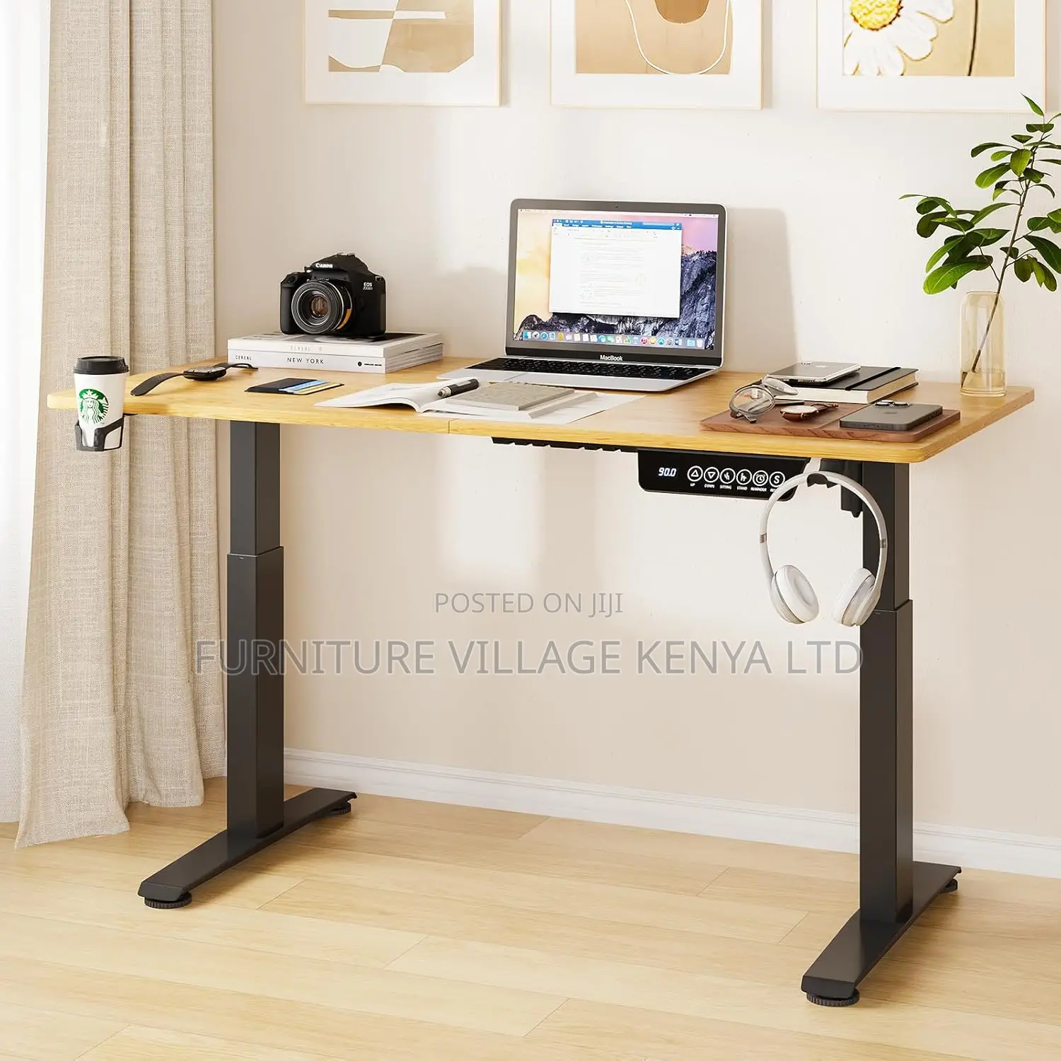 Electric Adjustable Height Desk Computer Desk -120cm X 60CM