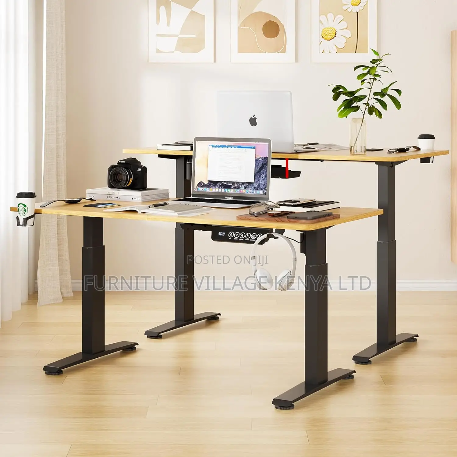 Electric Adjustable Height Desk Computer Desk -120cm X 60CM