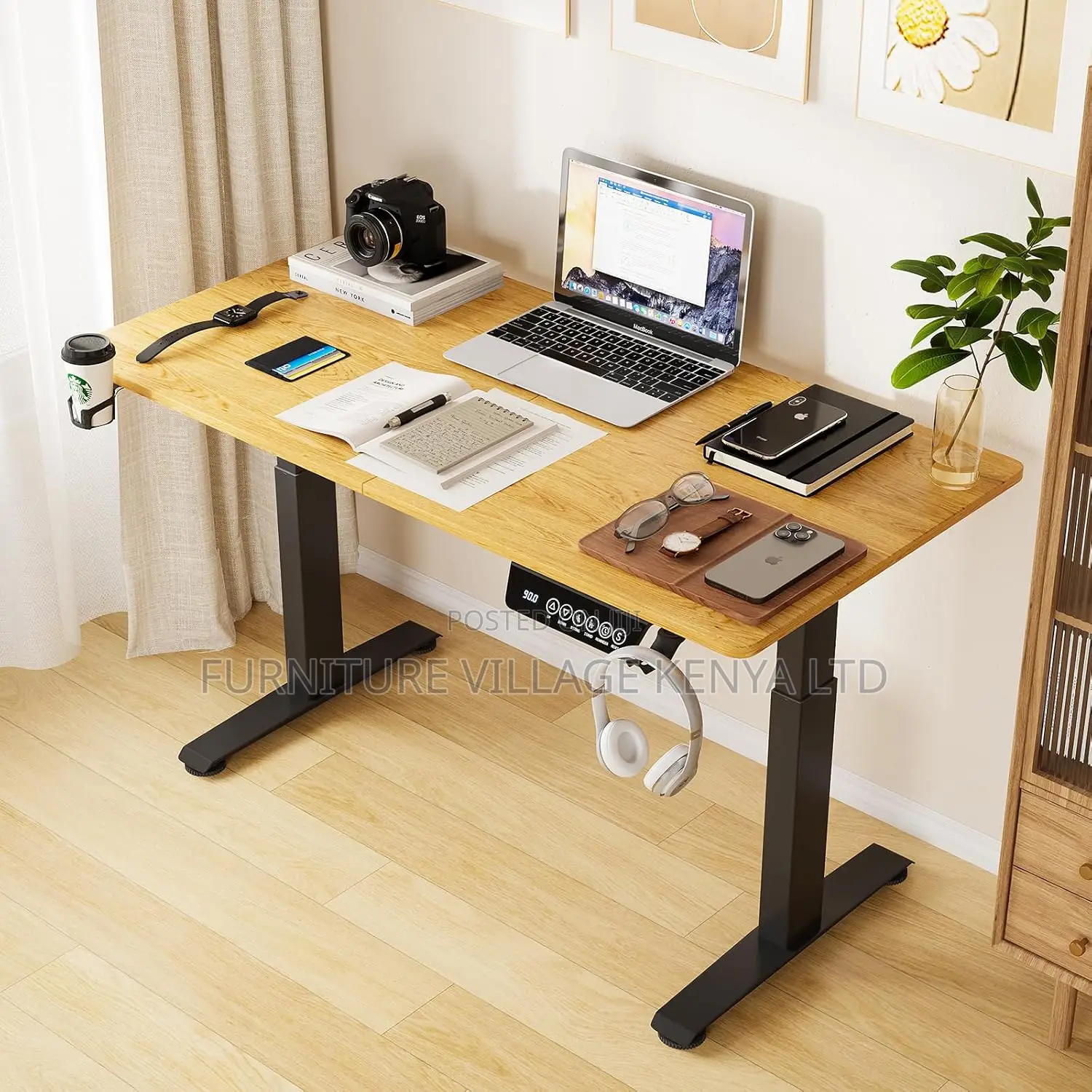 Electric Adjustable Height Desk Computer Desk -120cm X 60CM