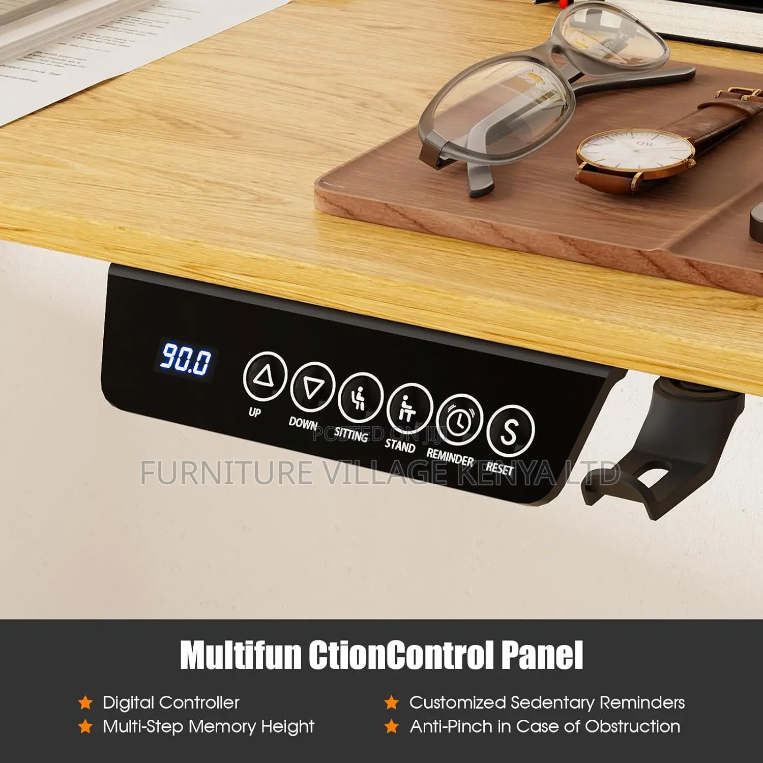 Electric Adjustable Height Desk Computer Desk -120cm X 60CM