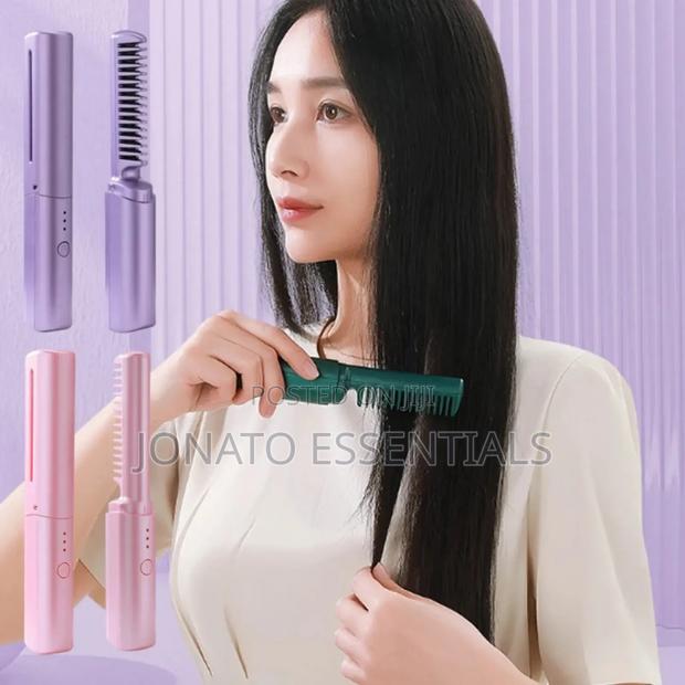Wireless Hair Straightening Comb - thumbnail 4