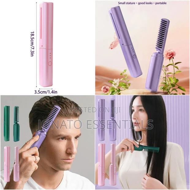 Wireless Hair Straightening Comb - main view