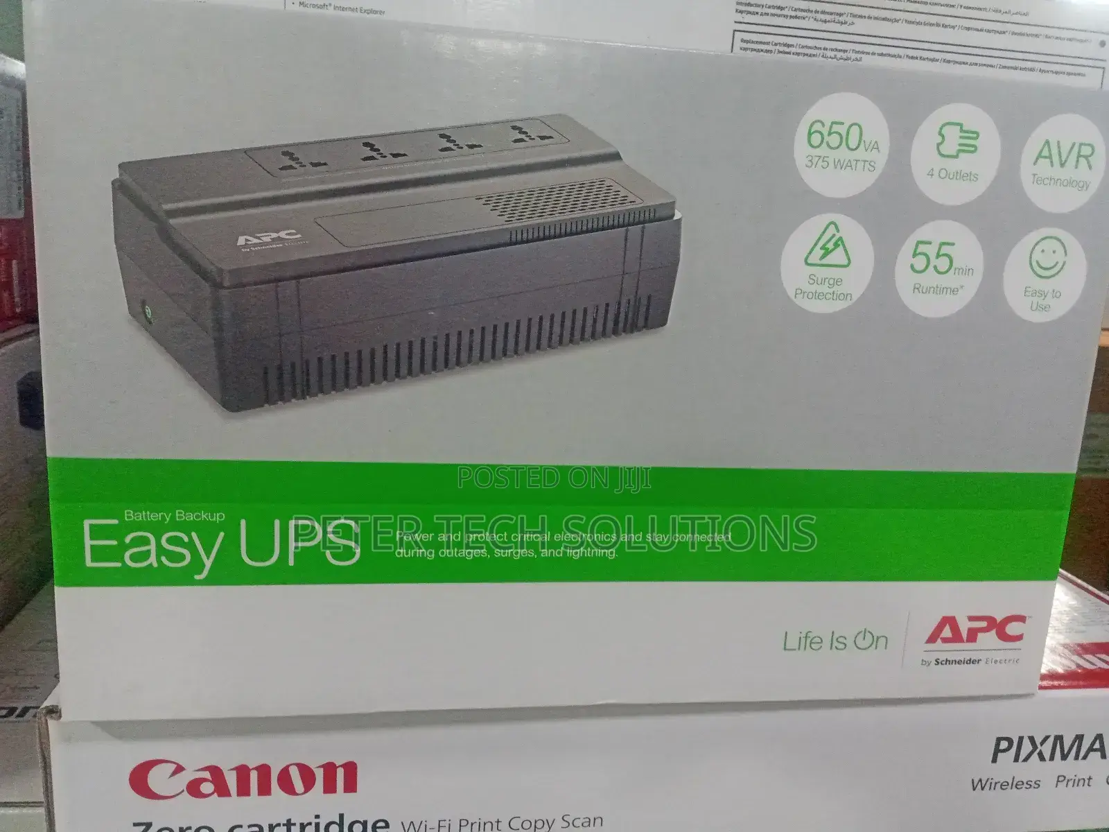 Apc Easy Ups Bv 650va, Avr, Universal Outlet, 230v