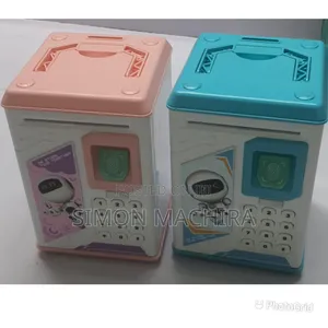 Children Piggy Bank With Fingerprint Finger Print