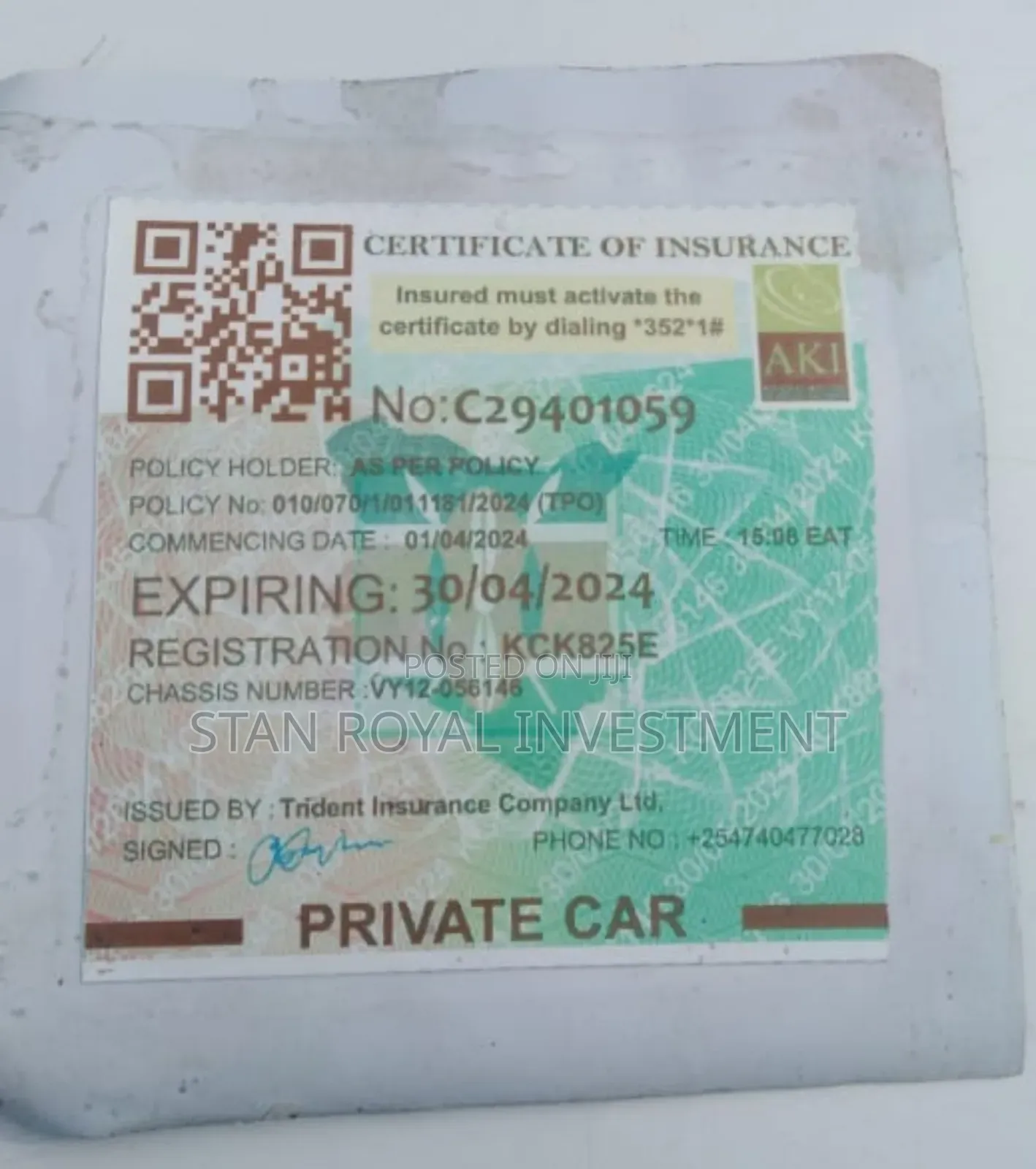 Insurance Services for Cars