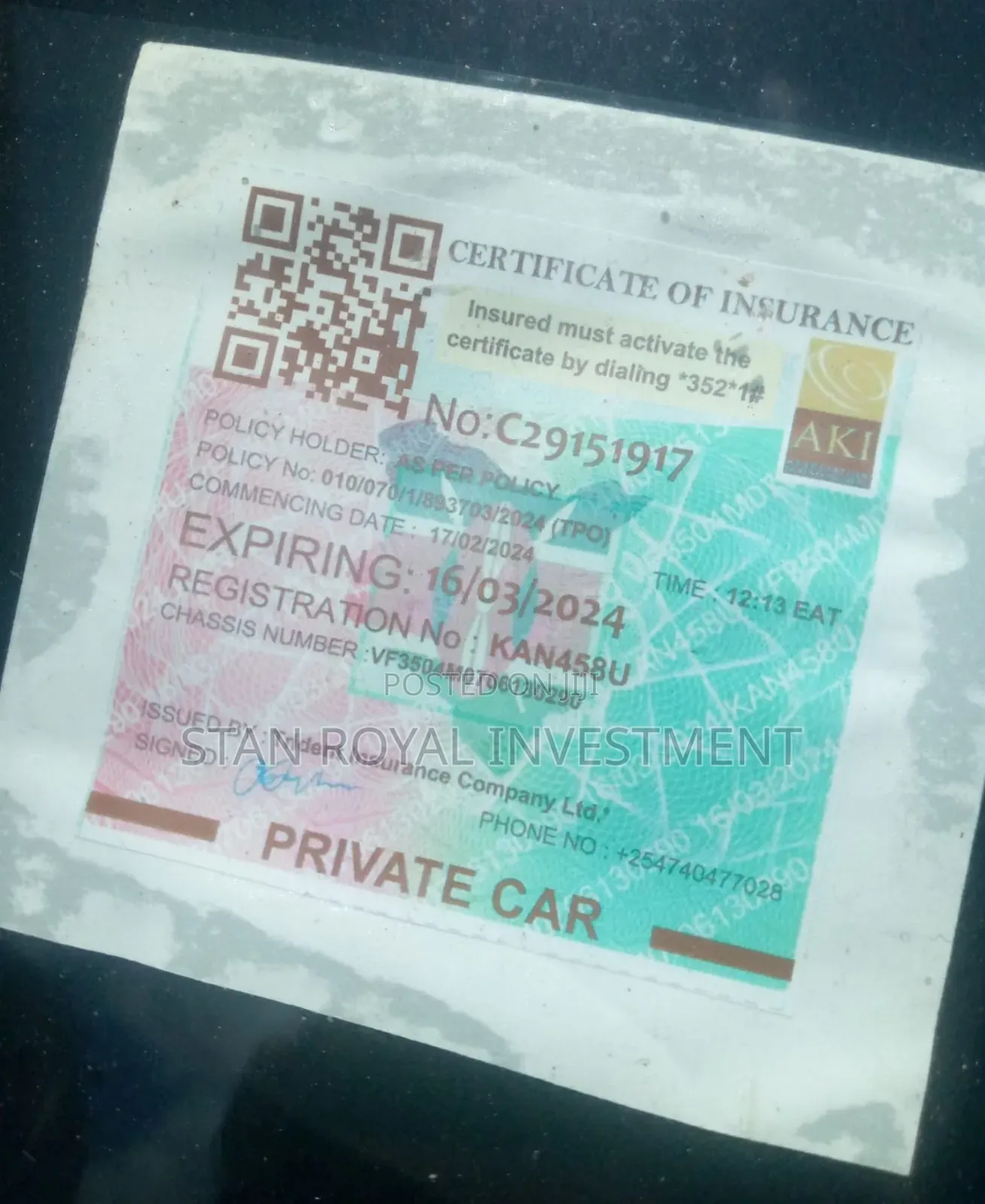 Insurance Services for Cars