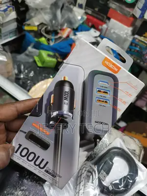 100W Multi-Port Fast Charging Car Charger USB PD 1.5m Exten