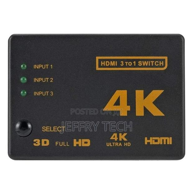 Set 3 Into 1 Out HDMI Switcher With Remote Control - thumbnail 2