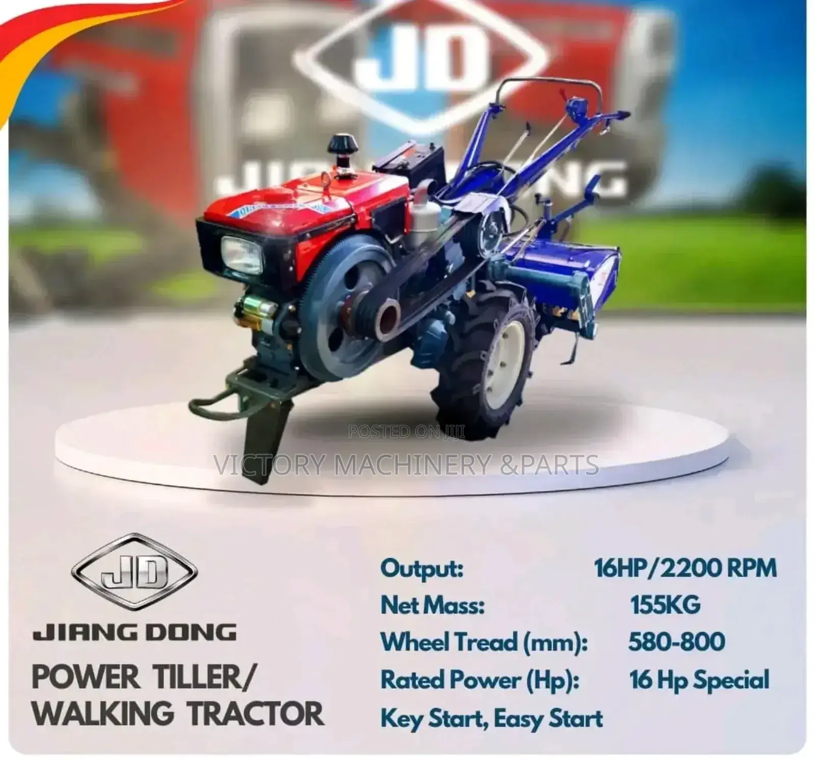 16hp Jiang Dong Walking Tractor
