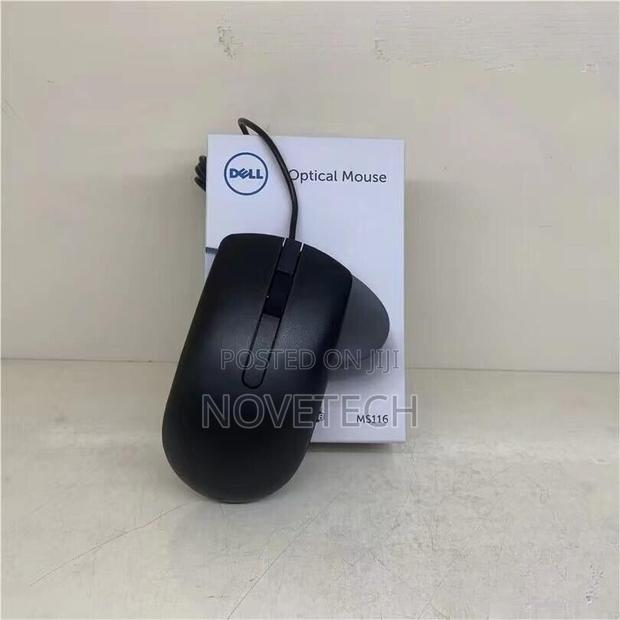 Dell Ms116 Optical USB 1000 DPI Scroll Wheel Mouse - Black - main view