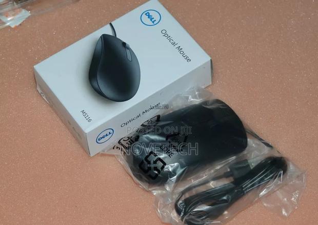 Dell Ms116 Optical USB 1000 DPI Scroll Wheel Mouse - Black - thumbnail 2
