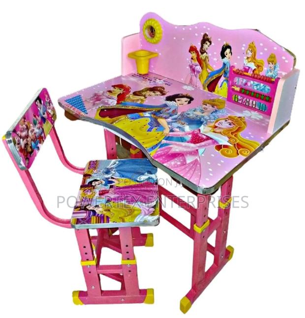Adjustable Kids Table Pink - main view