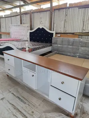 White and Brow Tv Stand