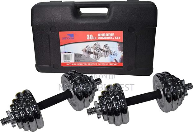 30kgs Chrome/York Adjustable Dumbells