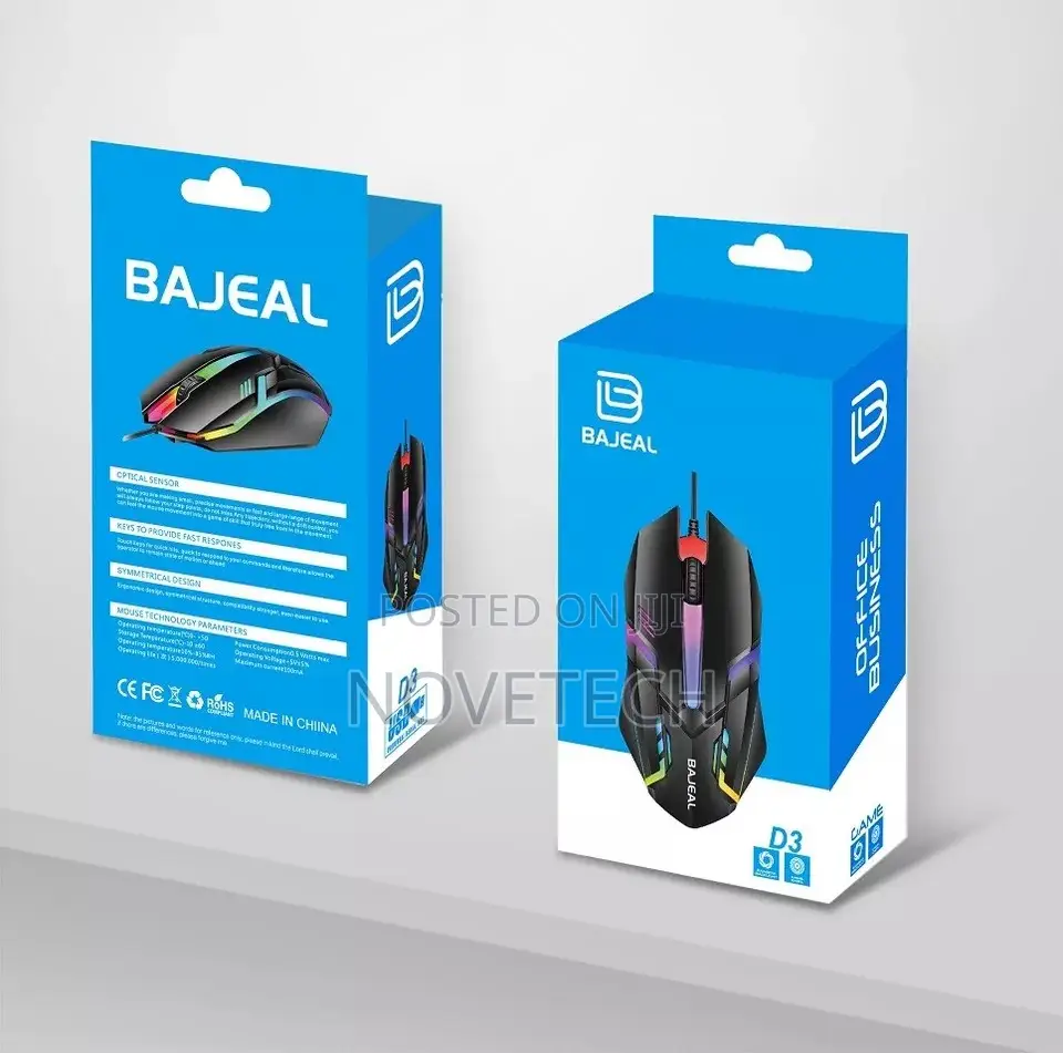 Gaming Mouse USB Wired Gamer Optical Desktop Laptop PC