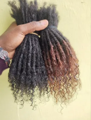 Curly Ends Human Hair Dreadlocks// Dolooks 8-10 Inch Natural