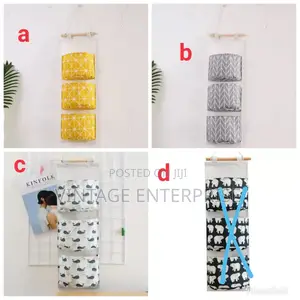 Wall Mounted Storage Bag With 3 Pockets