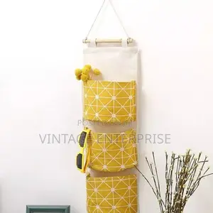 Wall Mounted Storage Bag With 3 Pockets