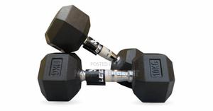 10kgs Pair Hexagonal Dumbells - thumbnail 2