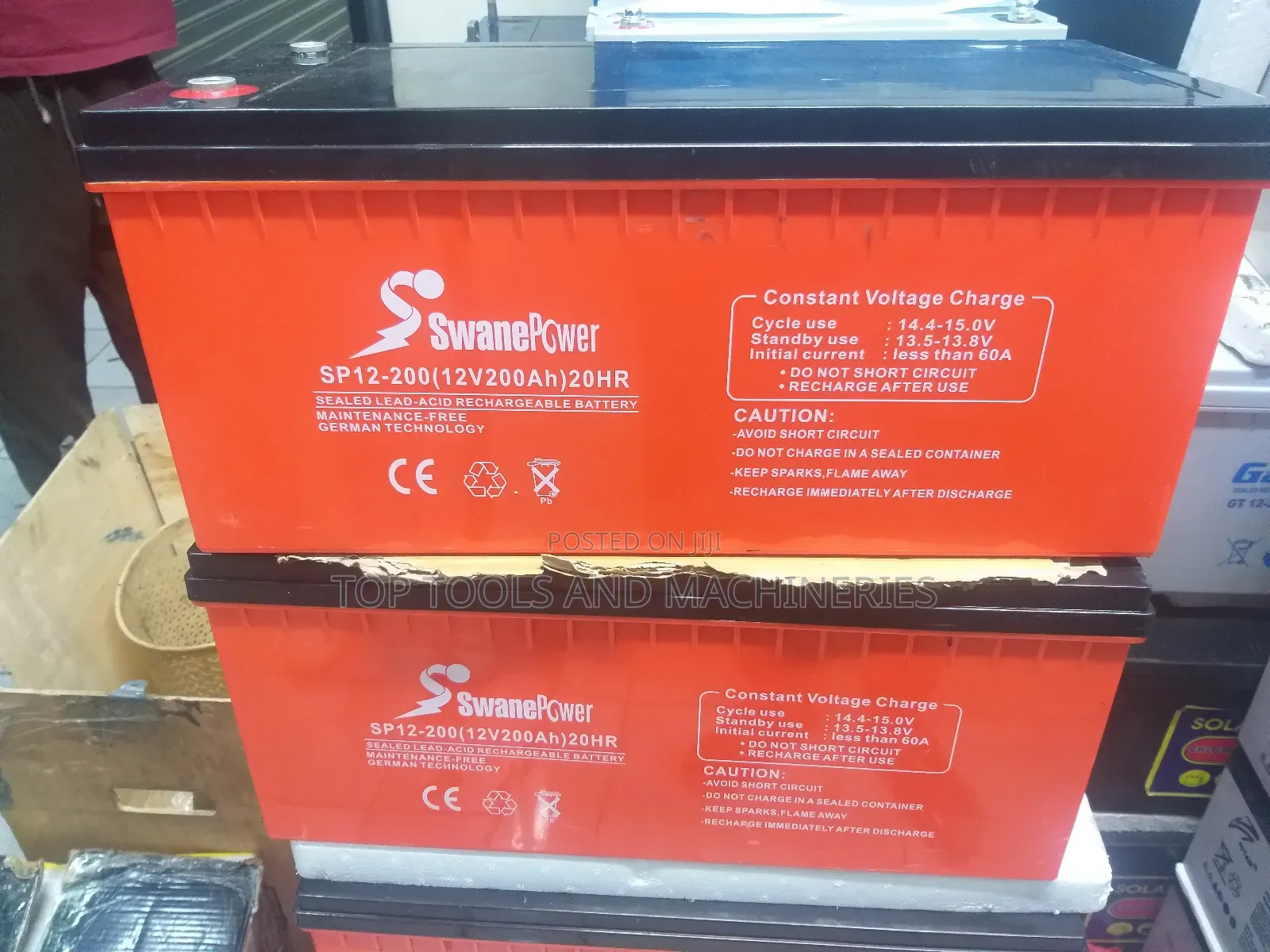 Swane Power SP12-200(12V200AH/20HRS )MF Germany Battery