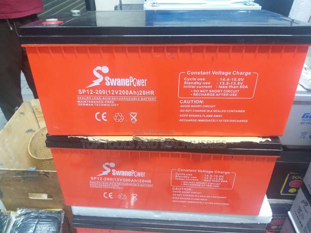 Swane Power SP12-200(12V200AH/20HRS )MF Germany Battery