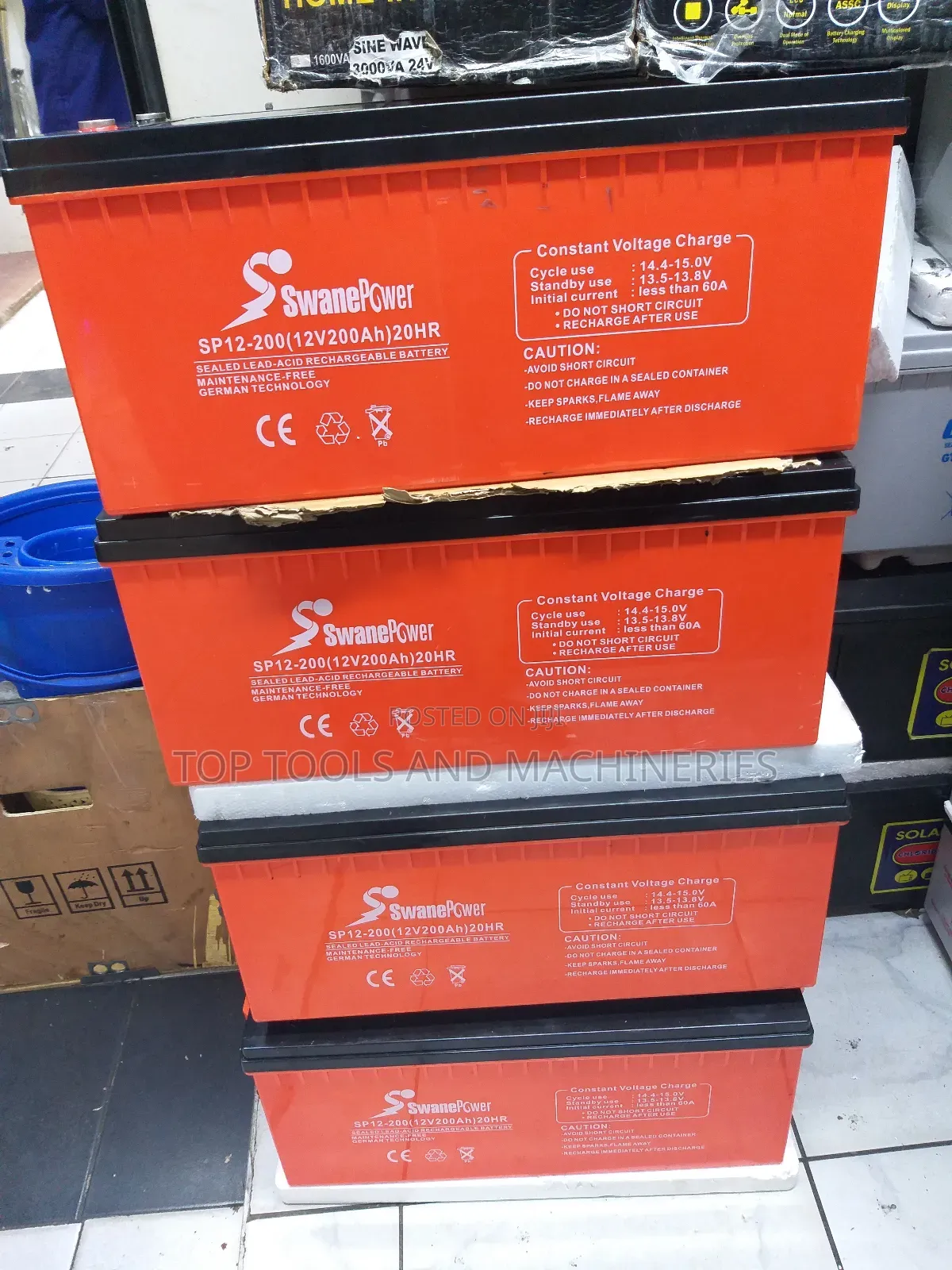 (12v200ah/20HRS)Swane SP12-200 German Deep Cycle Battery
