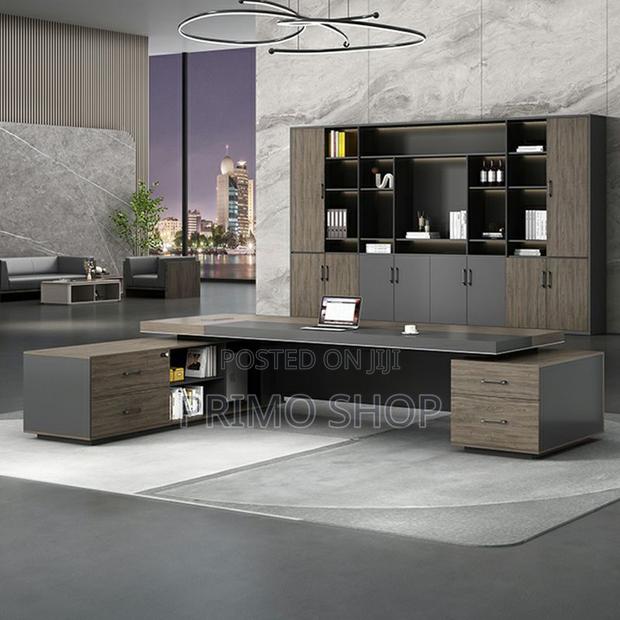 Office Desk -2000mm L-Shaped Boss Executive Desk - thumbnail 12