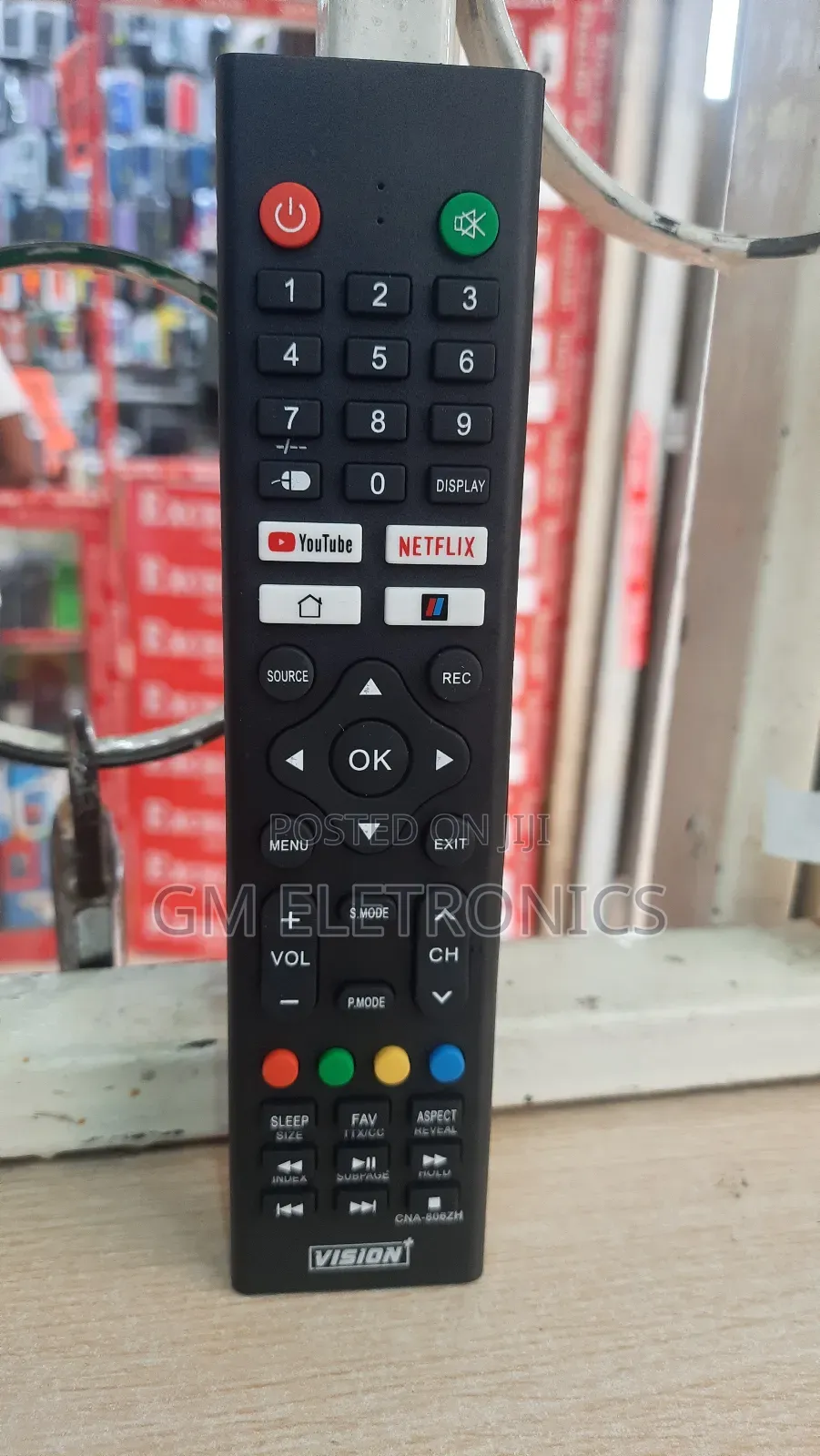 Vision+ TV Remote With Nexflix,Youtube Showmax Keys.