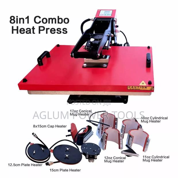Heat Press 8 in 1 Machine Combo - main view